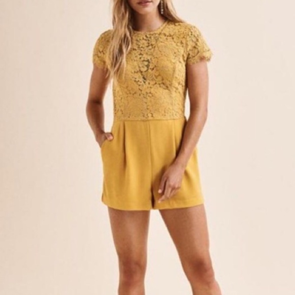 Sunset Orange Romper with Open Back